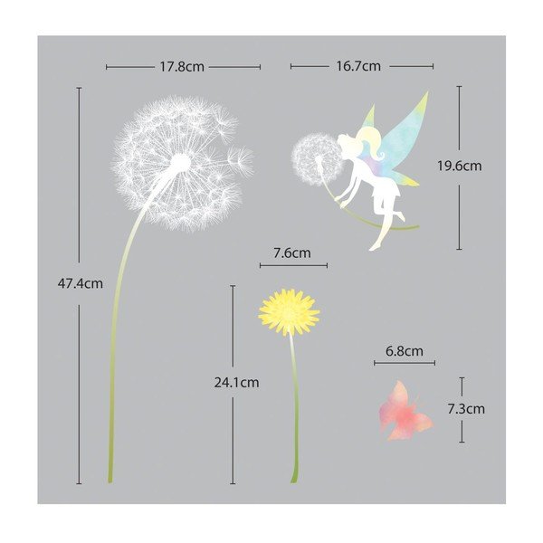 Sienas uzlīmju komplekts Ambiance Dandelion and Little Fairy-image-3