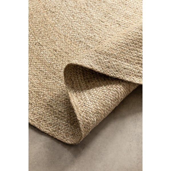 Ziloņkaula krāsas divpusējs džutas apaļš paklājs ø 200 cm Braided – Hanse Home-image-2