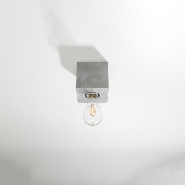 Pelēka griestu lampa 10x10 cm Gabi – Nice Lamps