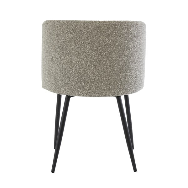 Pelēks polsterēts ēdamistabas krēsls Elyna – Light & Living-image-3