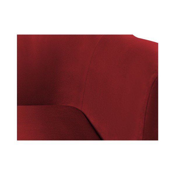 Sarkans samta dīvāns Kooko Home Glam, 175 cm-image-4