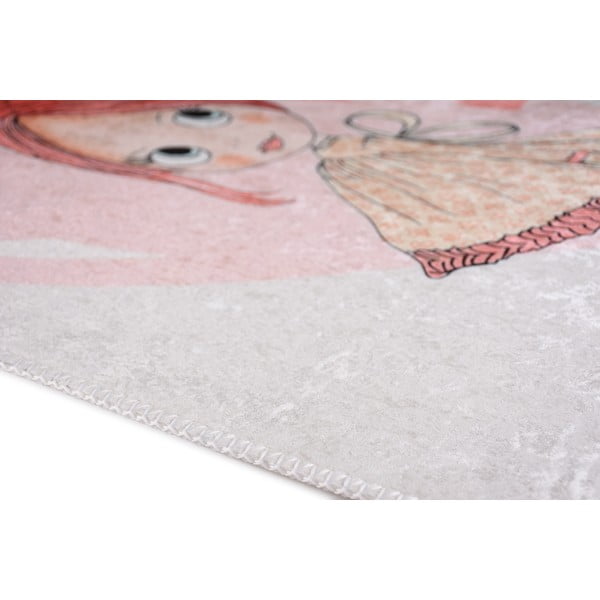 Gaiši rozā bērnu paklājs 100x160 cm Lovely Girl – Vitaus-image-3