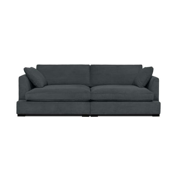 Pelēks velveta dīvāns 236 cm Mobby – Scandic