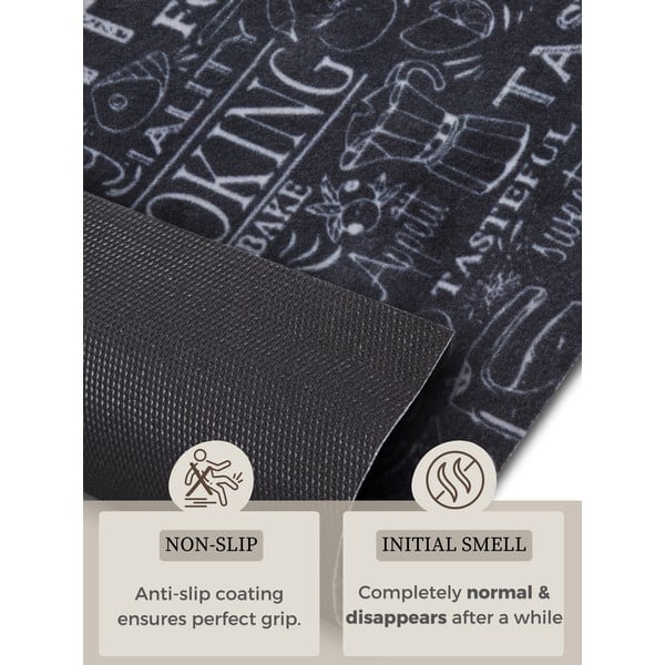 Melns paklājs 50x150 cm Wild Kitchen Board – Hanse Home-image-4