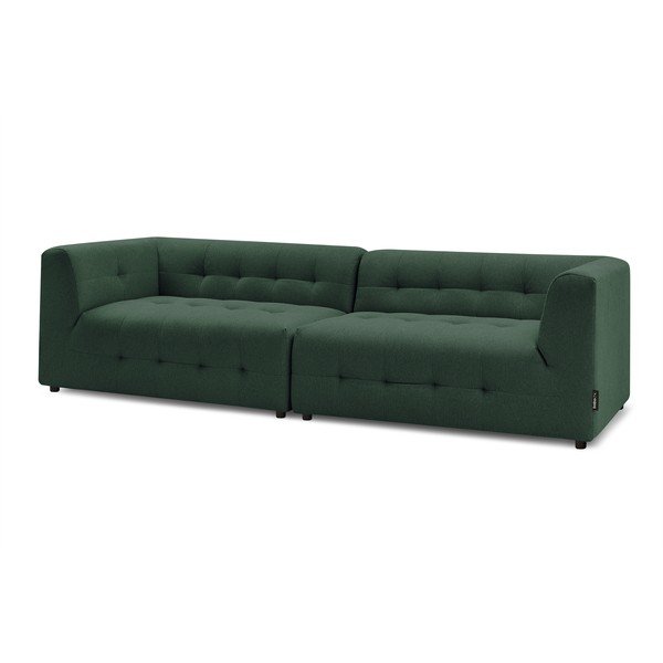 Tumši zaļš dīvāns 324 cm Kleber – Bobochic Paris-image-4