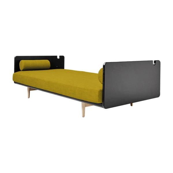Maināms dīvāns Karup Deva Black/Raw Oak/Amarillo-image-3