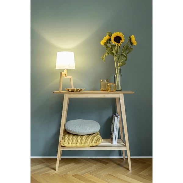 Dabīga toņa bambusa konsoles galds 30x80 cm Kona – Wenko-image-1