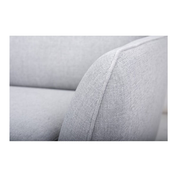 Gaiši pelēks stūra dīvāns Scandic Oslo, kreisais stūris-image-4