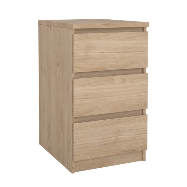 Dabīga toņa kumode ar ozolkoka imitāciju 40x70x50 cm Naia – Tvilum-image-3