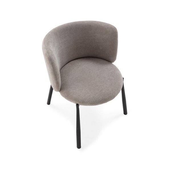 Pelēki polsterēti ēdamistabas krēsli (2 gab.) Ginny – MOME-image-2