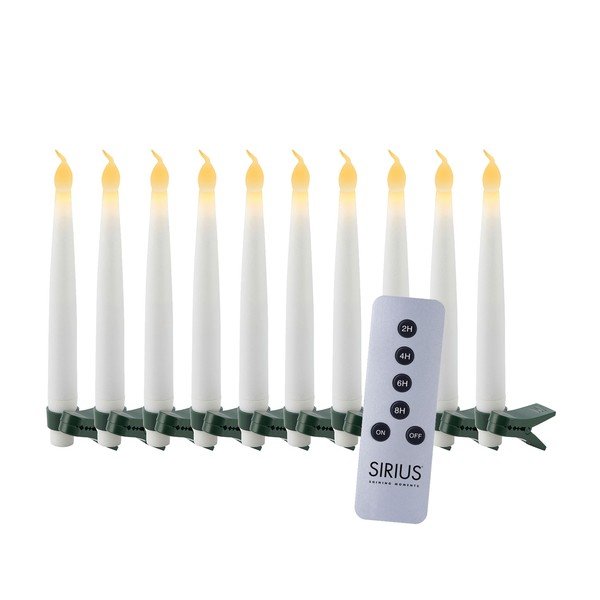 Balts Ziemassvētku gaismas dekors (10 gab.) ø 2 cm Carolin – Sirius