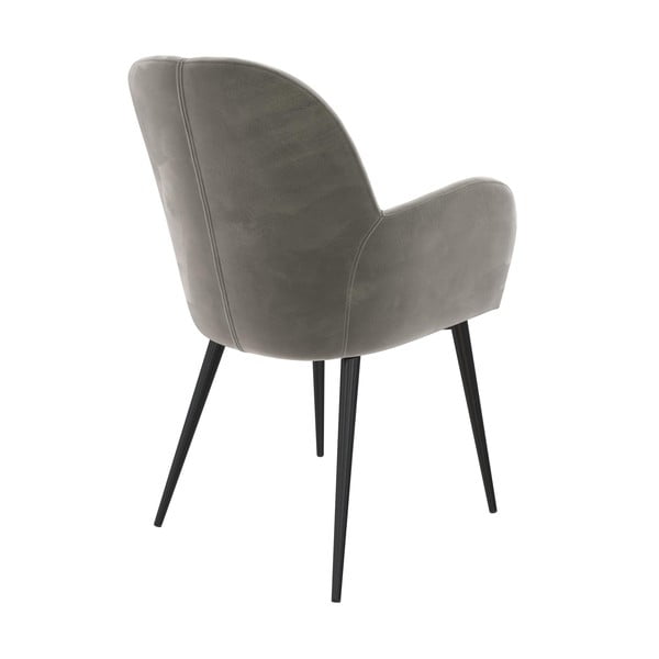 Pelēks polsterēts ēdamistabas krēsls Fitz – Støraa-image-2