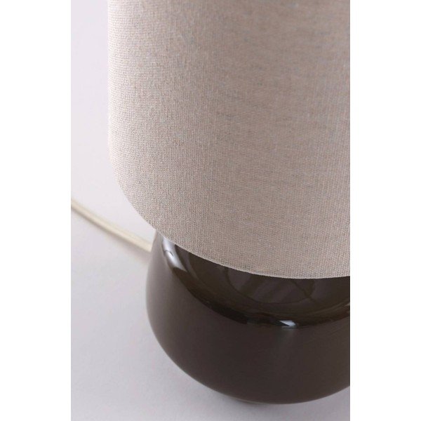 Brūna/krēmkrāsas keramikas galda lampa (augstums 29 cm) Laila – Jotex-image-4