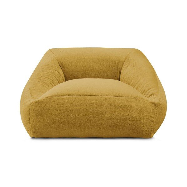 Dzeltens sēžammaiss no mākslīgās kažokādas Lilibet – Bobochic Paris-image-3