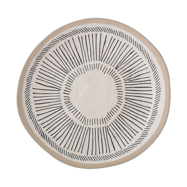 Melnbalts keramikas šķīvis Bloomingville Eliana, ø 26 cm