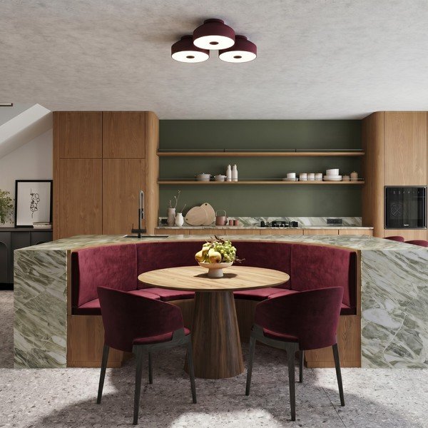 Bordo tērauda griestu lampa ø 30 cm Omiq – Sollux-image-1