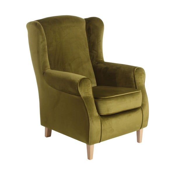 Olīvzaļš krēsls olīveļļas krāsā Max Winzer Lorris Velour Olive