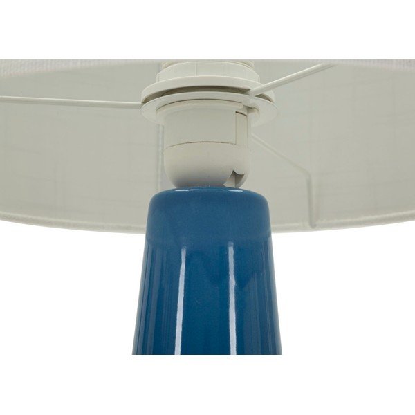 Balta/zila keramikas galda lampa ar auduma abažūru (augstums 51,5 cm) Gress – Mauro Ferretti-image-4