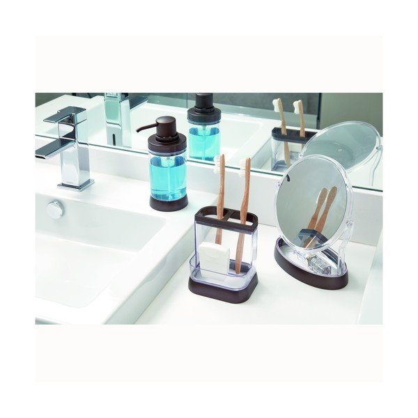 Melns ziepju dozators ar pumpīti tumšā bronzas krāsā iDesign Haley-image-3