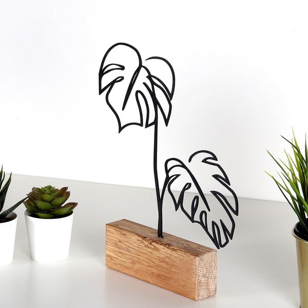 Metāla statuete Leaves – Mioli Decor-image-2