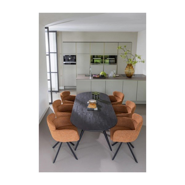 Ēdamgalds ar ozola masīvkoka galda virsmu 90x220 cm Tablo – WOOOD-image-2