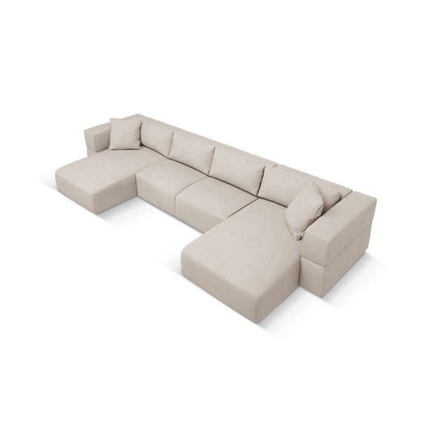 Bēšs stūra dīvāns (U veida) Esther – Milo Casa-image-2