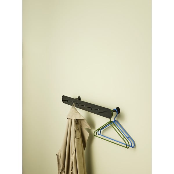 Melns metāla sienas pakaramais Hack – Hübsch-image-1