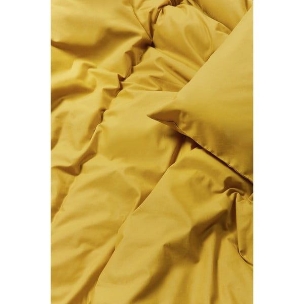 Sinepju dzeltena divguļamā kokvilnas gultasveļa Bonami Selection, 200 x 220 cm-image-1