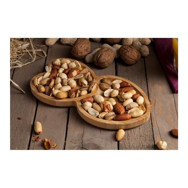 Bambusa servēšanas paplāte sirds formā Bambum Amor-image-3