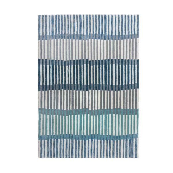 Zils paklājs Flair Rugs Linear Stripe, 120 x 170 cm