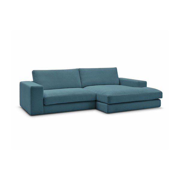 Zils velveta stūra dīvāns (ar labo stūri/ar zvilni) Leonard – Bobochic Paris-image-3