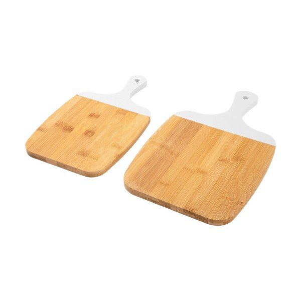 2 bambusa galda dēlīšu komplekts ar baltu rokturi PT LIVING Gourmet-image-3