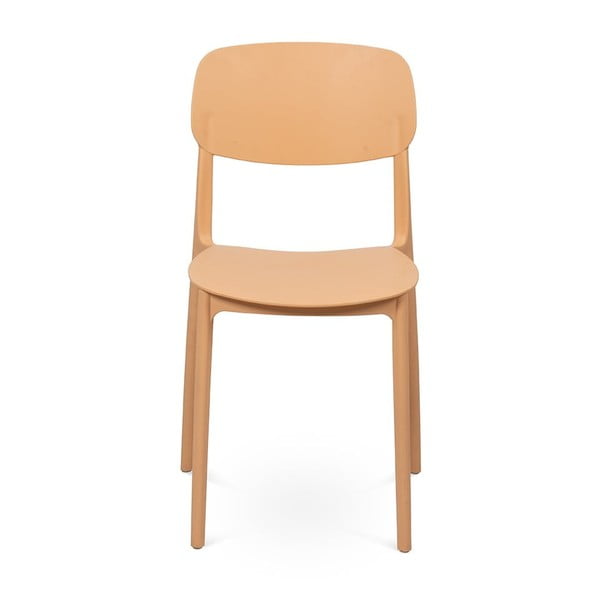 Persiku oranžs plastmasas dārza krēsls Hébé – Bonami Essentials-image-3