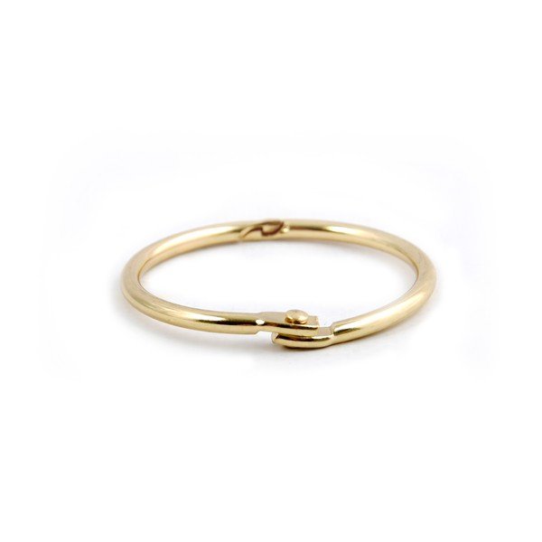 Matētas zelta krāsas dušas aizkaru gredzeni (12 gab.) Ringo Small – Spirella