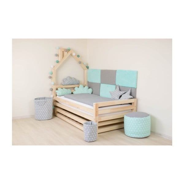 4 kāju pagarinājumu komplekts no dabīgas egles koksnes gultai Benlemi, augstums 20 cm-image-2