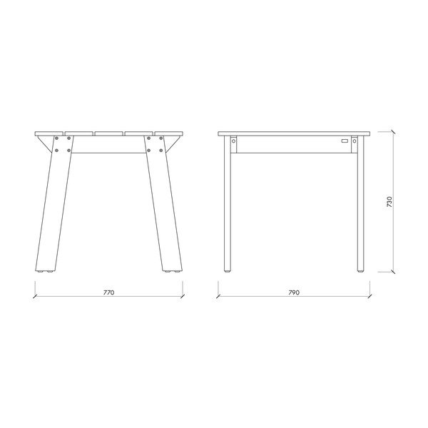 Priedes masīvkoka dārza ēdamgalds 77x79 cm Navo – noo.ma-image-4