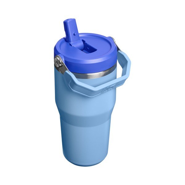 Zils nerūsējošā tērauda termoss 600 ml IceFlow™ Flip Straw 2.0 Tumbler Blue Sky – Stanley-image-1