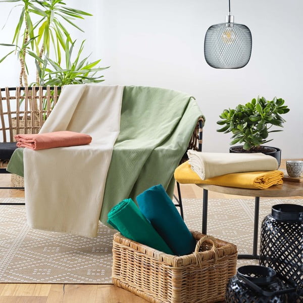 Dzeltens gultas pārklājs 220x240 cm Lucile – douceur d'intérieur-image-4