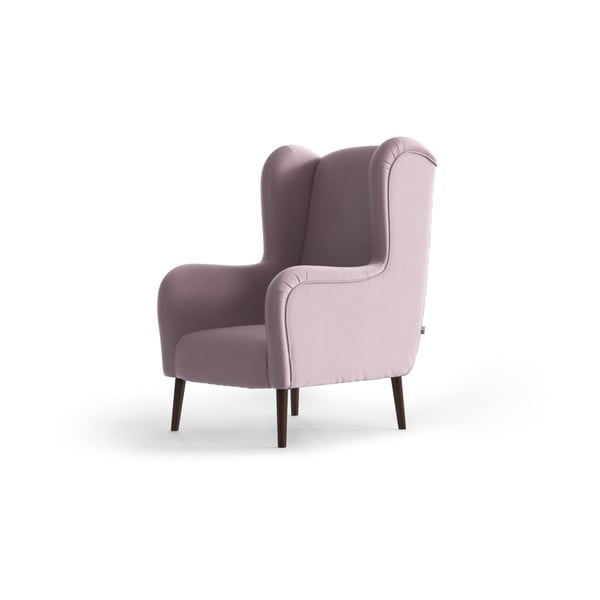 Gaiši rozā samta atzveltnes krēsls My Pop Design Muette