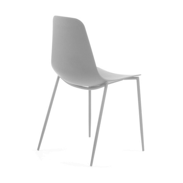 4 pelēku ēdamistabas krēslu komplekts La Forma Wassu-image-3