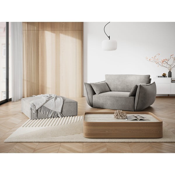 Gaiši pelēks krēsls Vanda – Mazzini Sofas-image-1