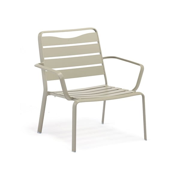Pelēks metāla dārza atpūtas krēsls Spring – Ezeis