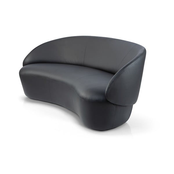 Melns ādas dīvāns EMKO Naïve, 214 cm-image-2