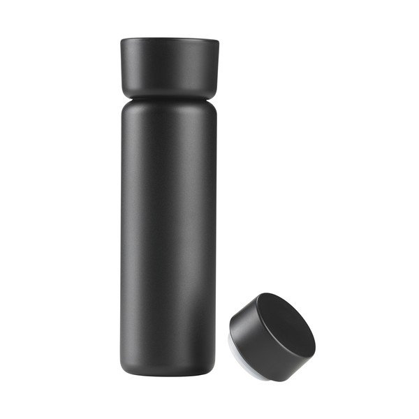 Melna nerūsējošā tērauda termokrūze 650 ml Singles – Zone-image-4