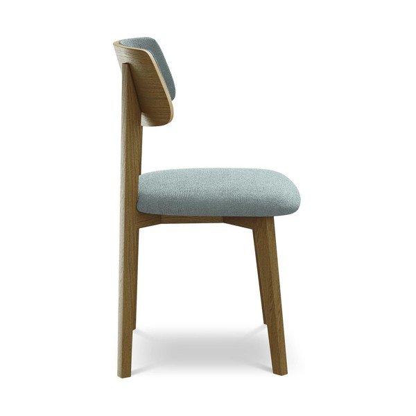 Zils masīvkoka pusdienu krēsls Niu – Makamii-image-2