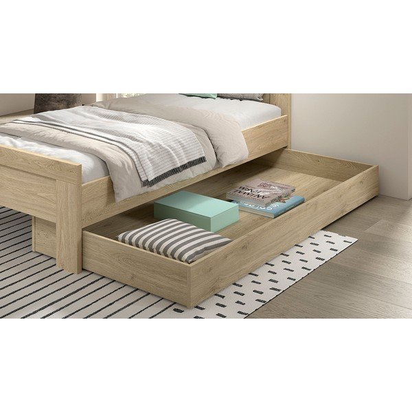 Dabīga toņa atvilktne zem bērnu gultas 90x200 cm Sam – Vipack-image-1