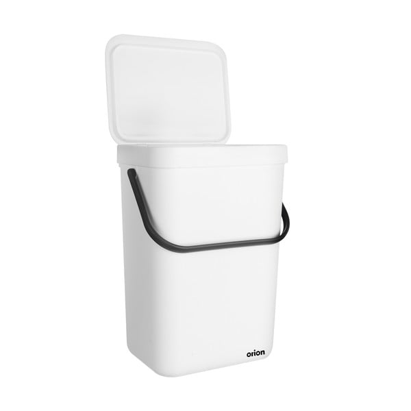 Balta plastmasas atkritumu tvertne 10 l – Orion-image-2