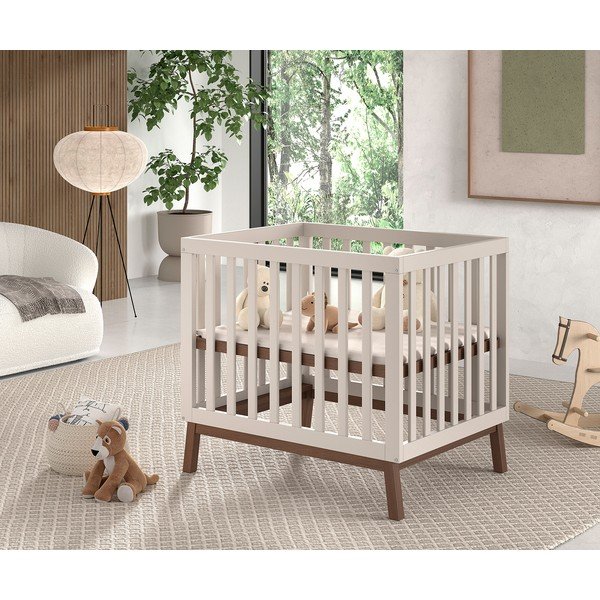 Bēša priedes masīvkoka bērnu sētiņa 95x75 cm Sezane – Vipack-image-1