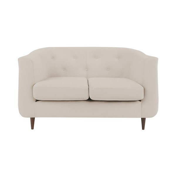 Krēmkrāsas dīvāns Kooko Home Love, 125 cm