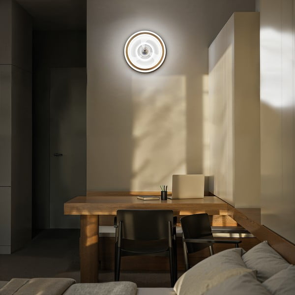 Balta LED griestu lampa ar tālvadību/ar ventilatoru Alan Move – SULION-image-1